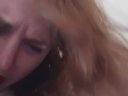 Red headed slut whispers and cums on snapchat for a PH friend.