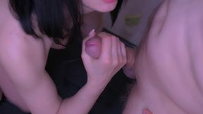 lecherous paramour ass to mouth fuck his slattern s, and she gets cumshot.