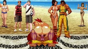 [Hentai Mugen] Sean Drills pussy on the beach