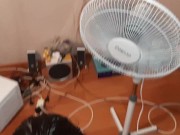 Passionate sex under a fan with conversations - Lesbian_illusion