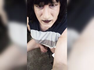 Alternative Transgender jerks off & cums for you POV