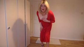 Taking off my red dress for you