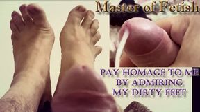 Pay homage to Me by admiring My dirty feet