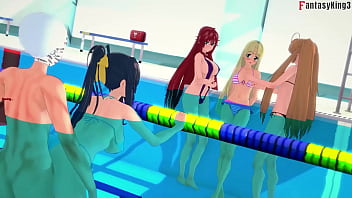 Akeno ask for sex in the public Pool | HS DXD NTR Madness 4 | Watch Full 1hr Movie on Sheer &amp_ PTRN: Fantasyking3