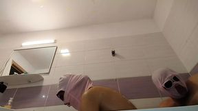 Amateur couple in the bath &mdash;  wife with hairy pussy&#x1F32E;&#xFE0F; &mdash;  big ass&#x1F351; &mdash;  big tits