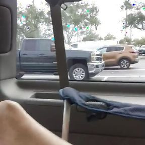 Naked Parking Lot Masturbation