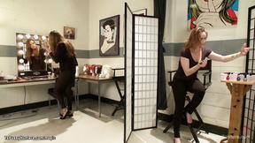 ”Transgender fucks big titted babe in hair salon”