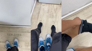 Coming back from jogging with my sweaty socks