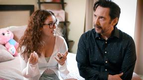 Horny prof rails his colleagues big ass chubby stepdaughter