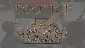 FOOTJOB Total lenghts 1:12 minutes  Feet Foot Toe Füße Zehen Bdsm Slave  Lady Amrapali  Herrin Mistress Domina