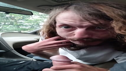 long Quickie Blowing My Buddy Before He Heads To Work  public-sex