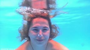 Breath Holding Underwater in Pool
