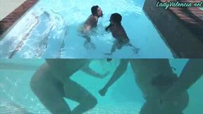 Ball Punching In The Pool