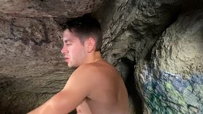dirty men find a nice cave to fuck in