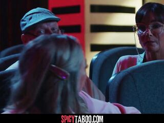 Golden-haired Honey Sucks Her Boyfriend's Dong At The Episode Theatre