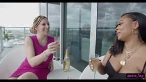 sexy assistant porsha carrera gets her pussy used by her new milf boss sara jay!