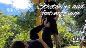 Stretching and foot massage (1080 p)