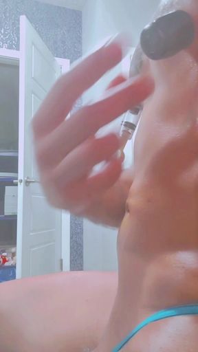 Powerful moment from &quot;sexy twink hot body nice abs get freaky with nipple play&quot;
