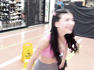 ATM Jizz flow!—Fulfilling a fan's dream of banging me in the booty at the mall after that guy recognized me!