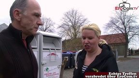 German grandpa asks housewife on street about sex