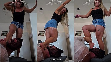 Trampling in a Denim Miniskirt