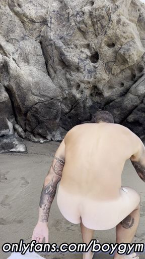 Public Beach Hard Cock😈 Wanna Join Me?