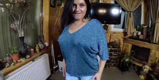 Cameltoe MILF Twerks in Jeans Blowjob &amp; Cum All Over My Puffy Jacket 334