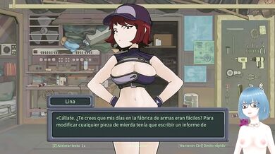 a vtuber gets choked raw in a hentai game