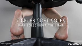 Tickles Soft Soles Bare Soles Under the Chair