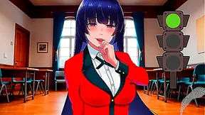 JOI hentai - Green light'red light Masturbation instructions with Spanish voice Kakegurui