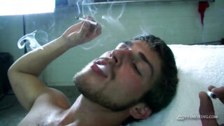 Blowjob, cumshot, handjob, smoking &#8211; tattooed amateur tattooed Austin Ried and Dustin Fitch, getting anal fuck