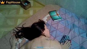 Stepmom does not let her stepson finish reading the book, her pussy asks for a cock and her mouth for sperm