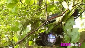 Blonde Amateur in the Forest
