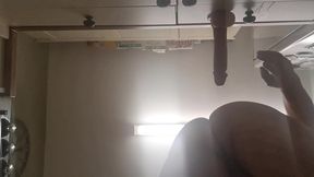 over the sink