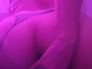 Egirl plays with herself while watching tv