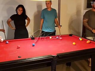 We wager with the angels at pool that whoever lost would must pay a penalty, theirs was to give it to us!