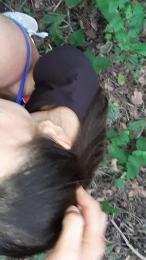 Licking My Pussy in the Forest Until I Cum - Lesbian-illusion