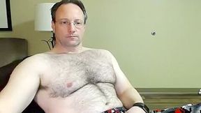 Step dad next door with a hairy chest on cam