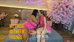 WET KISS BETWEEN FRIENDS - New GIRL LUANA LIMA - FULL VERSION IN FULL HD - NEW JULY 2025