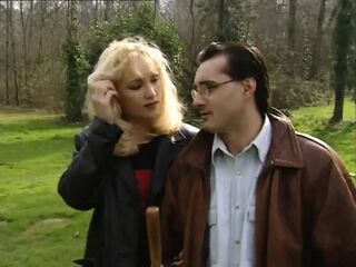 2 Hawt Vintage Lesbo MILFs Lick Every Other's Shaggy Vagina and Get Cum on Their Large Breasts