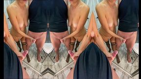 Step mom dominates and cums on son's face in pantyhose