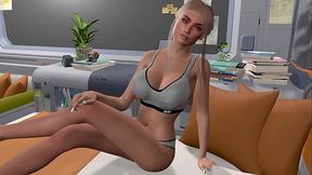 3D Pov Breast Expansion Solo Blonde w/ Sound added