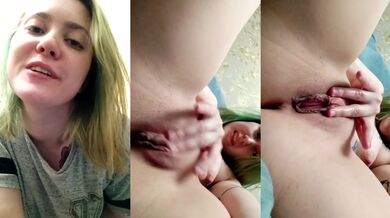 Girl calls you Daddy, talks and cums with a really wet pussy