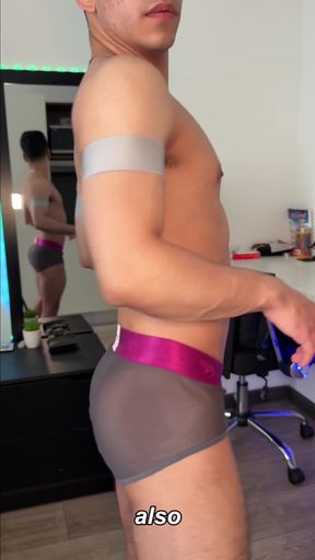 Hard Cock, Ass View and Hard Cum