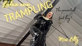 Mother Lilly, The Latex Nun, Trampling The Perverted Footboy