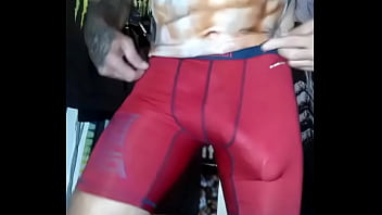 My big bulge in new Everlast gym shorts