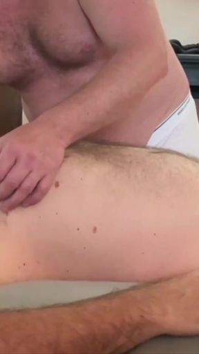 Erotic Massage demo with Ginger Daddy Don and Seattle Dad   Clip 1