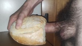 Masturbation with Fresh Bread Loaf