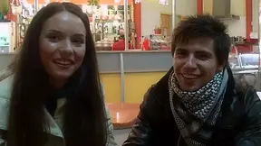Angela in sex in restroom is what this naughty lassie likes