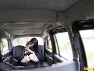 This babe's drilled hard and fast and given creampie - Fake Taxi